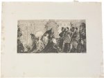 William Unger (1837-1932), after anonymous, after Paolo Veronese (1528-1588) - [Antique print, etching, 1869-1870] The family of Darius before Alexander after Paolo Veronese / Edelmoedigheid van Alexander de Grote, published ca. 1869-1870, 1 p.