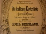 Breslaur; Emil - Die leichtesten Klavierstucke; Opus 46; 2-handig