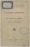 Edgar Janssens - L'ascetisme monastique et les voeux de religion : (etude apologetique).