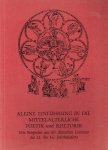 Brandt, R. - Kleine Einführung in die mittelalterliche Poetik und Rhetorik : mit Beispielen aus der deutschen Literatur des 11. bis 16. Jahrhunderts
