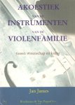 James, Jan - Akoestiek van de instrumenten van de violenfamilie tussen wetenschap en kunst