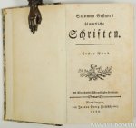 GESSNER, SALOMON - Sämmtliche Schriften. 2 parts in 1 volume.