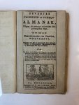  - PAASSCHEN, VAN “Deventer calender of schrijfalmanak” voor 1826, Deventer, De Lange (1825), 12º, in perkamenten omslag.