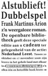 Arion, Frank Martinus - Dubbelspel
