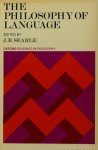 SEARLE, J.R., (ED.) - The philosophy of language.