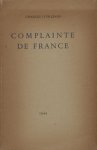 Orléans, Charles d'. - Complainte de France.