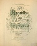 Hahöcker, Johann: - Sechs Bagatellen für Flöte mit Pianoforte-Begleitung. Op. 9. No. 1, 3, 5, 6