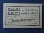 N.n.. - Noordzee Badplaats. N.V. Strandhotel "Prinses Juliana". P. Kikkert en Zonen, de Koog Texel (Holland).