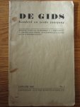 Duinkerken / Dijksterhuis / Molenaar / Nijhoff / Plantenga / Telders / Werumeus Buning - De Gids. januari 1942. no. 1