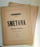 Smetana, Bedrich: - Aus der Heimat. Zwei Stücke für Violine und Klavier. Neu hrsg. von Hans Sitt. Heft I - II