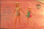 Mattel - Living Barbie and living Skipper. Barbie Fan Club Booklet