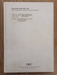INTERNATIONAL WATCH COMPANY [ IWC ]. - Watches from IWC 2004: Craftsmanship Made in Schaffhausen,  Annual Edition 2004