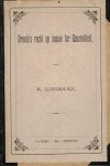 Lijndrajer, Karel - Drente's recht op sessie ter Generaliteit