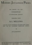 MELLEMA, R.L. - Modern Javaansch Proza ten dienste van het Onderwijs op Middelbare scholen.