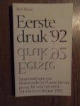 Peene, Bert - Eerste druk  '92. Samenvattingen van Nederlands en Vlaams literair proza dat voor het eerst verscheen in het jaar 1992