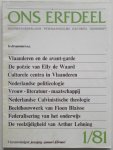 Deleu, Jozef; e.a. - Ons Erfdeel  Algemeen-Nederlands Tweemaandelijks Cultureel tijdschrift 24e jaargang jan. febr. 1/81