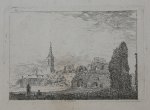 Hermanus van Brussel (1763-1815) - [Antique print, etching] Abbey at Rynsburg / Abdij te Rynsburg, published around 1815.