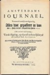  - Amsterdams Journael: Alles wat gepasseert is van den 30 Julij tot den 4 Augusti des Jaers 1650 uit 1650
