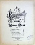 Fauré, Gabriel: - 3 romances sans paroles. Op. 17. No. 3. Piano seul