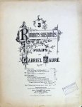 Fauré, Gabriel: - 3 romances sans paroles. Op. 17. No. 3. Piano seul