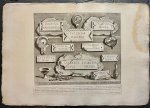 Giovanni Battista Piranesi (1720-1778) - [Antique print, etching, Piranesi] Iscrizioni e Frammenti della Stanza sepolcrale vicina a quella di L. Arrunzio., published 1756-1784 (Inscriptions and fragments of tomb chambers), 1 p.