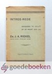Riekel, Ds. J.A. - Afscheidsrede gehouden te Sliedrecht 15 maart 1934
