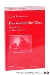 Westermann, Claus. - Das mündliche Wort. Erkundungen im Alten Testament. Herausgegeben von Rudolf Landau.