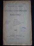  - Bulletin de la Societe des Etudes Coloniales et Maritimes