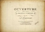 Cimarosa, Domenico: - Ouverture d`I gli Orazi ei Curiazi del sigr Comarora. Aggiusta per il piano-forte [con accompan. di violino]