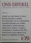 Deleu Jozef, Niessen Frits - Ons erfdeel Algemeen Nederlands tweemaandelijks cultureel tijdschrift 22e jaargang 1979 no 1