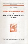 Hegel, Georg Wilhelm Friedrich. - Principes de la philosophie du droit ou Droit naturel et science de l'État en abrégé.