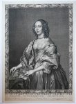 Pierre Lombard (1612/13-1681/82) after Anthony van Dyck (1599-1641) - [Antique print, engraving] RACHEL MIDDLESEXIAE COMITISSA (Rachel, Countess of Middlesex), published c. 1660.