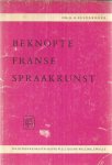 Ellerbroek, G.G. - Beknopte Franse spraakkunst
