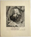Jacob Houbraken (1698-1780), after Hieronymus van der Mij (1687-1761) - Antique portrait print I Theologian Taco Hajo van den Honert, published ca. 1736/40, 1 p.