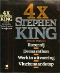 BACHMAN RICHARD vertaling door Margot Bakker omslag : Karel van Laar - 4X STEPHEN KING * razernij * de marathon * werk in uitvoering * vlucht naar de top **een hele dikke pil...dus uren lees plezier