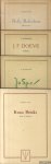 Veth, Cornelis & A. Glavimans - 4x Beeldende kunstenaars: Nelly Bodenheim; Jo Spier; Kuno Brinks; J.F. Doeve