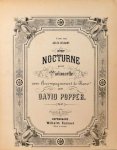 Popper, David: - 3ème nocturne pour violoncelle avec accompagnement de piano. Op. 42