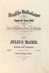 Maier, Julius Joseph: - Deutsche Volkslieder für Sopran, Alt, Tenor und Bass. Heft III