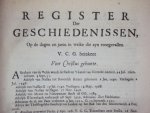 G. Brandts - Daghwyzer der geschiedenissen: kortelyk behelzende Verscheide gedenkwaardige zaken, op elken dag van 't jaar, door de gansche werelt voorgevallen: Met de geboorte- en sterfdagen van vermaarde vorsten, helden, geleerde mannen en kunstenaren