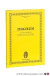 Pergolesi, Giovanni Battista. - Stabat Mater for Soprano, Alto, Strings and Organ / für Sopran, Alt, Streicher und Orgel. Edited by/ Herausgegeben von Alfred Einstein. [Miniature score].