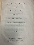 BROUWER BZ, P., - Brief van E.D.P. aen zijn zoon over het biddagswerk bij hervormde belijders.