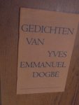 Dogbe, Yves Emmanuel - Gedichten van Yves Emmanuel Dogbe