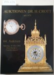 Dr. H. Crott - Auktionshaus: - 64. Auktion : Samstag, 18. Mai 2002 : Hotel Sheraton, Frankfurt Airport : Spezialauktion Hochwertige Uhren :