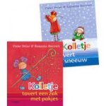 Feller, Pieter met ill. van Natascha Stenvert - Kolletje tovert een zak met pakjes / tovert sneeuw (omkeerboek) Feller, Pieter met ill. van Natascha Stenvert - Kolletje tovert een zak met pakjes / tovert sneeuw (omkeerboek)