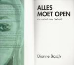 Bosch Diane Omslagontwerp Simone van Raaij - Alles moet open  Van misbruik naar heelheid