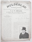  - ‘Huldeblad van Nederlandsche Letterkundigen’ regarding Paul Kruger of South Africa (Zuid-Afrika), 1826-1900.