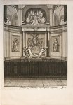 Mulder, Joseph (1659/60-1718) - Antique Print before 1718 - The mausoleum of Michiel de Ruyter (1607-1676) in the Nieuwe Kerk in Amsterdam - J. Mulder, published before 1718, 1 p.