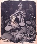 Piet van der Hem - Spotprent over Wilhelm en gefaalde Duitse militaire operatie tijdens Eerste Wereldoorlog