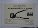 N.n.. - Attila Scherna Arico. Spezialfabrik für Haar-, Bart- und Bibikopfschermaschinen. Speciality manufacturers of hairclippers, beardclippers, shingling and bobbing clippers. Illustrated trade catalogue.