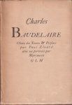 Eluard, Paul - Charles Baudelaire. Choix de Textes & Préface par Paul Elauard avec un portrait par Marcoussis GLM